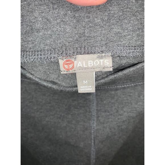 Talbots Women's Charcoal‎ Grey Leggings Size Medium Casual Knit - Picture 2 of 4